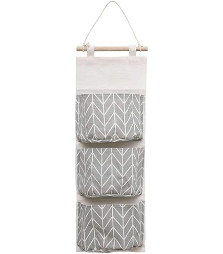 Ebeta Hanging Organizer Porta Muro Organizzatore Tasca Porta Sacca Portaoggetti Appesa Per Il Bagno Di Guardaroba D'ingresso 5 Grande Tasca Con 2