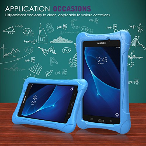 Samsung Galaxy Tab A 7 Hülle Case – MoKo Superleicht EVA Stoßfest Kinderfreundlich Kinder Schutzhülle Tasche Schale Folio Bumper Cover für Samsung Galaxy Tab A 7.0 Zoll SM-T280/SM-T285 2016 Tablet-PC, Blau - 8