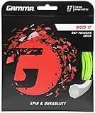 Stärke 1.24 mm Gamma Tennissaite Moto Set 17 GZMO-12, Grün (Lime) 12.2 m (1.24 mm)