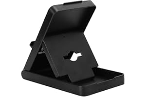 PUSOKEI Multi-Angle Game Console Play Stand for Host, Lightweight Foldable Non-Slip Adjustable Playstand for Console (Black)