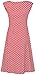 Happy Mama. Women's Maternity Empire Waist Stretch Sleeveless Dress Skater. 110p (Red with Dots, UK 12)