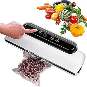 Vacuum Sealer Machine by Ritmo Food Saver Vacuum Sealer Automatic Dry & Wet Food Sealers Vacuum Packing Machine with Suction Hose and 10 Vacuum Bags Included