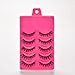 Generic 5 Pairs Rose Soft Eye Lashes Makeup Handmade Thick False Eyelashes