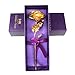 Produktbild hyper-drive 24 K Gold Folie Künstliche Rose Blume mit Geschenk-Box, Bouquet of Flower für Valentinstag, Geburtstag Geschenk, Muttertag, Hochzeit Home Decor gold