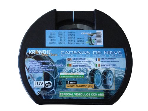 Krawehl 3402.0011059 Cadenas para Nieve Rombo, 9mm, Gr. 9