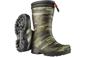 DUNLOP BOOTS BY GÖDECKE TEXTIL Dunlop Kids gefütterte Gummistiefel für Mädchen und Jungen (Camouflage, 31)
