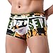 Produktbild Jaminy Sommer 2018 Baumwolle Männer Transparente Unterwäsche Drucken Boxer Briefs Shorts Ausbeulen Beutel Unterhose Unterwäsche Schlüpfer String Boxer Slips Shorts Bulge (L, Grün)