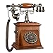 Produktbild AUED Retro-Telefon, rotierende Scheibe Festnetz-Festnetztelefon Massivholzgeschäft Altmodisches klassisches Retro-Telefon-Innenministerium,Mahogany