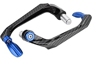 Jenngaoo Protège-Leviers Moto Universels 7/8", Alliage d'Aluminium Léger pour Embrayage et Frein, Compatible Scooters et VTT, Bleu Résistant