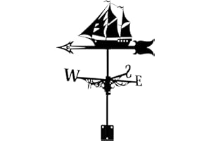 Gichusizy Girouette pour voiliers - Girouette rétro pour voiliers - Indicateur de direction du vent décoratif pour le toit extérieur