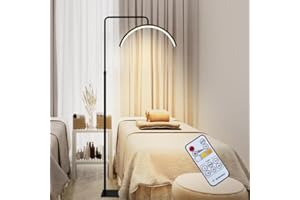 TETIPA Lampadaire LED, 3000K-6000K lampe Demi-Lune, Lumière pour Extensions de Cils Réglable À 360°, Lampe de Beauté pour Les Tatoueurs, Studios De Beauté, Soins De La Peau, Maquilleurs, Visagistes