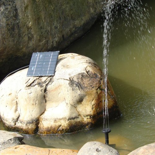 Solarpumpe Solar Springbrunnen Teichpumpe Pumpe –1,2 W - 2