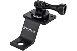 PULUZ Support de Fixation Fixe en pour rétroviseur de Moto aluminium Support de caméra - pour GoPro Hero 10 9 8 7 6 5 4 3 Session 3+ 2, DJI Osmo Action eet Plus