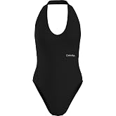 Calvin Klein HALTERNECK ONE PIECE Mayo Kadın