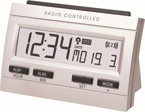 Wecker mit Funkuhrwerk, TECHNO TRADE
