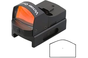 Maximtac Mini Leuchtpunktvisier/Red-Dot mit 4 Beleuchtungsstufen Rotpunktvisier von Victory Optics für Langwaffen