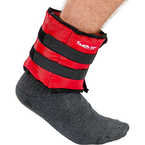 MOVIT® 2er Set Gewichtsmanschetten für Hand- und Fußgelenke, 7 Gewichtsvarianten, 2x 0,5kg – 2x 4 kg - 5