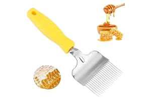 Nikou Forchetta per Disopercolare Miele, Forchetta Apicoltura Dente per Apicoltura con Forcella Apribile in Acciaio Inossidabile, Strumento per Attrezzature per Apicoltori