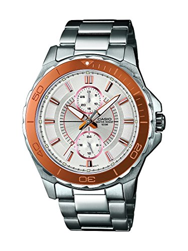 Casio Herren-Armbanduhr XL Collection Men Analog Quarz Edelstahl MTD-1077D-7AVEF Casio Herren-Armbanduhr XL Collection Men Analog Quarz Edelstahl MTD-1077D-7AVEF
