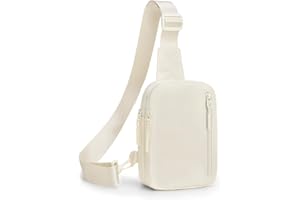 Lidxfeo Waterproof Chest Crossbody Bag, Small, Multi-Pocket Chest Bag, Anti-Theft Sling Shoulder Bag, Mobile Phone Case with Zip Pocket for Hiking, Travel, Jogging etc