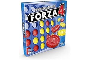 Hasbro Gaming Forza 4, Gioco da Tavolo per 2 Giocatori, Giocattolo per Famiglie Adatto a Bambini e Bambine dai 6 Anni in Su, Contiene Griglia di Gioco e 42 Gettoni