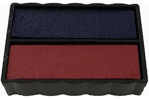 3 Cassettes d'encrage B348500 Rouge/Bleu tampons Trodat Printy 4850, 4850L, Medium