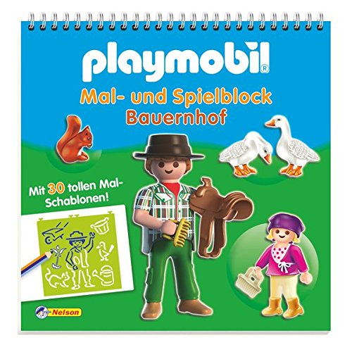 Preisvergleich Produktbild Playmobil Mal- und Spielblock Bauernhof: Mit 30 tollen Mal-Schablonen!