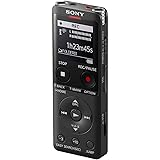 Sony ICD-UX570 Registratore Vocale Stereo, Display OLED, Riduzione Rumori Sottofondo, Altoparlante Integrato, Jack Cuffie e M