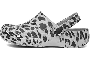 Shoe Zone - Crewe Kids Grey Leopard Print EVA Clog