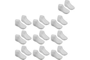 Milageto 20-teiliges Fußmodell, Vitrine für Babyschuhe, unterstützt Babyschuhe, Ständer, Schuhverpackung, Schuhspanner, Babyschuhspanner für Socken, 10CM
