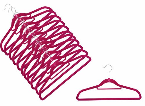 12 x Raumspar-y anti-desprendimiento Magic la percha en ROJO