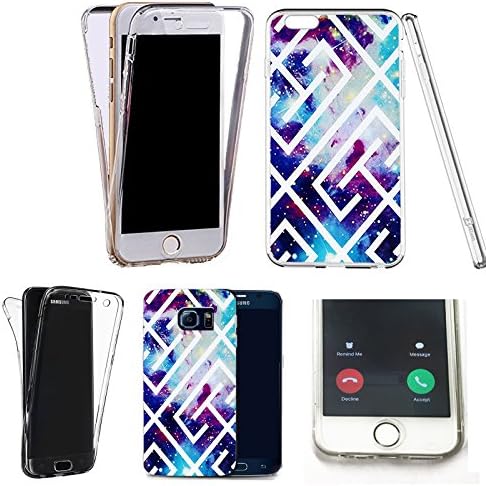 360° silicone gel full body Case Cover for apple iphone 7 plus comet maze