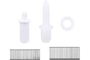 GOKTVAI 140pcs Plantation Shutter Repair Tools, Include 20pcs Repair Pins, 20 Spring Loaded Shutter Pins, 40 Shutters Louvers Long Staples & 40 Short Staples, 20 Washers