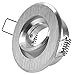 Produktbild Set Einbaustrahler - Aluminium gebürstet - 230Volt GU10 Fassung - für 35mm Leuchtmittel - Lochausschnitt: 58mm - Außendurchmesser: 72mm