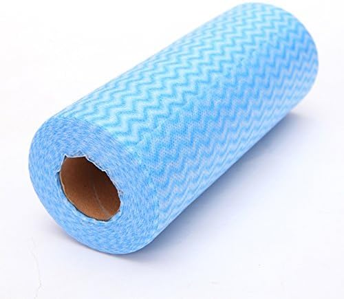 Sunshey Roll of 50pcs Multipurpose Non-woven Fabric Nonstick Wiping Rags House Cleaning Cloth Kitchen Dish Dishcloth (3#)