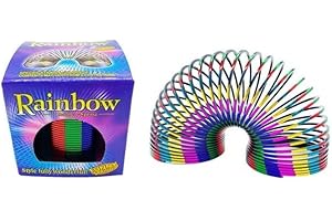 PEBBLE HUG Magic Spring Rainbow Toys, Stress-Relieving, Bouncing, Stretchable, Ideal For Both Indoor And Outdoor Play, Hand-Eye Coordination, Fine Motor Skills