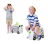 Trunki Knorrtoys Kinderkoffer Zimba Zebra Kindergepäck, 18 Liter, Weiß - 6