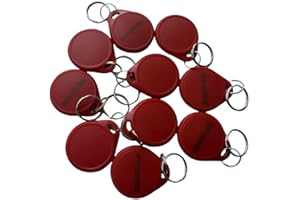 YARONGTECH Lot de 10 porte-clés RFID double fréquence 125 kHz EM4100 et puce 13,56 MHz MIFARE Classic 1K