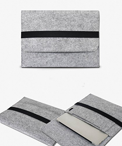 15-15 4 Zoll Filz Sleeve H  lle Notebook Laptop Tasche f  r 15 -15 4  Grau