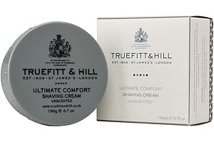 Truefitt & Hill Rasiercreme-Schüssel – ultimativer Komfort – hochwertiger Schaum auf Glycerinbasis, sanftes Gleiten und Hydratation für eine luxuriöse Rasur, ohne zusätzlichen Duft – 200 ml