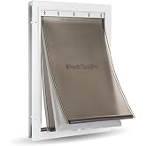 PetSafe Aluminum pet door for extreme weather, energy-saving cat and dog cover, pets up to 18kg