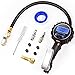 Produktbild Digital Tire Kompressor mit Manometer, 250 PSI Air Chuck und Kompressor Zubehör Heavy Duty mit Gummi Schlauch und Quick Connect Coupler für 0,1 Display Auflösung, schwarz