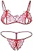 BoldnYoung Hot Sexy Lacy Bikini Nightwear Lingerie Set For Women Red RS.239.00