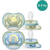 Philips Avent Ultra Air Emzik 0-6 Ay 2'li Erkek SCF085/58, SCF085/58