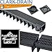 Price comparison product image 3 x Drain Channel Deep Drainage Plastic PVC Heavy DutyIncluding 1 x Endcap Outlet Pack for Water Rain Storm Shower Wetroom Garden Driveway 1m