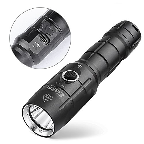 Elekin UC17 Taschenlampe, Superhell 1200 Lumen Cree LED Taschenlampe mit starkem Licht [Wasserdicht] [Bruchsicher] [300M Bestrahlungsabstand] - tragbare Taschenlampe ereignet für Indoor und Outdoor.
