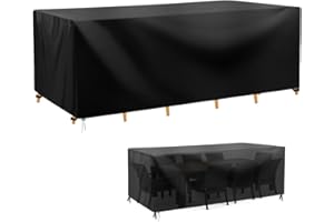 AOOWU Pokrowiec na meble ogrodowe, 150 x 90 x 75 cm pokrowiec na stół ogrodowy, wiatroszczelny, anty-UV, tkanina 210D Oxford, osłona ochronna na meble zewnętrzne wodoodporna plandeka ochronna na