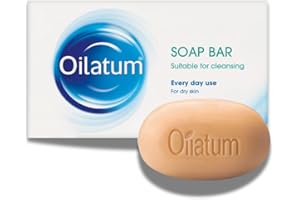 Oilatum Soap Bar for Dry and Sensitive Skin, Moisturizing and Gentle Cleanser for Itchy, Irritated Skin, Dermatologist Recommended, Daily Use Hydrating Soap for Eczema and Psoriasis Relief, 1 x 100g