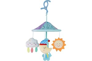 CATERBEE Giocattoli mobili per carrozzina, giocattoli per tettuccio auto, giocattoli per bambini da 0 mesi in su (cielo)