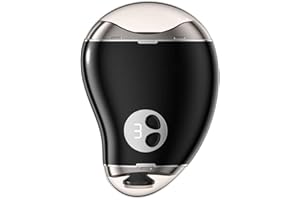 JUSHZ Tagliaunghie Uomo Professionale Taglia Unghie Per Piedi Per Mani Tronchesino Unghie Elettrico Automatico 2 In 1 Ricaricabile Regolazione Della Velocità A Tre Velocità (105x75x32mm,Black)